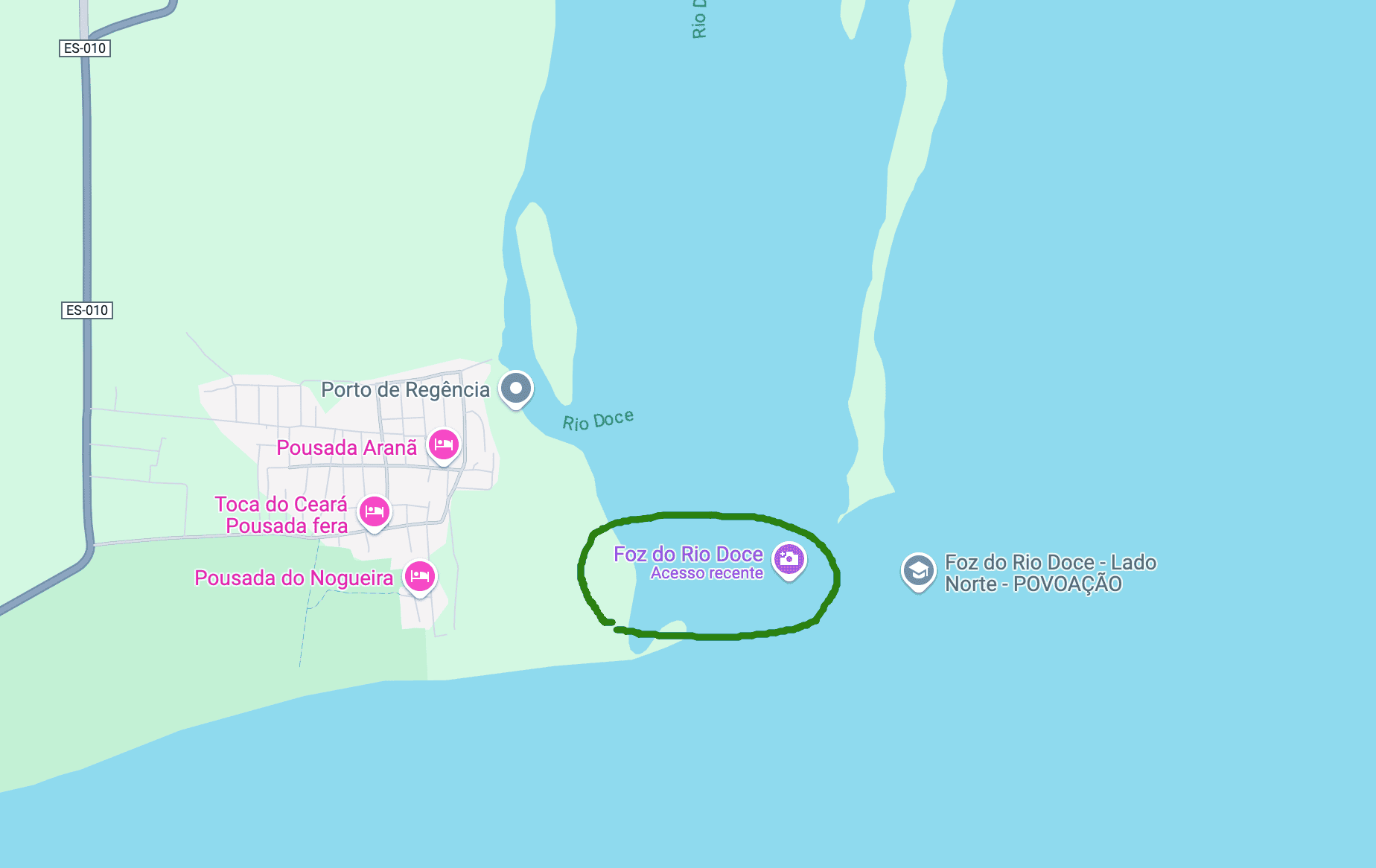 Foz do Rio Doce. Regência